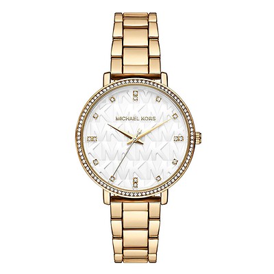 Michael kors runway on sale gold tone smartwatch