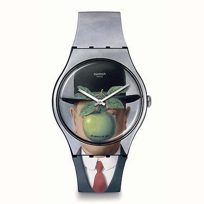 Swatch Le Fils De L'homme By Rene Magritte 41MM Watch