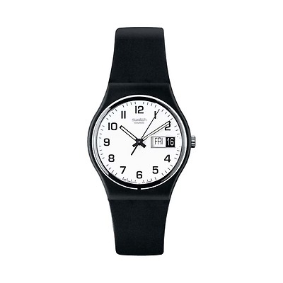 Swatch Twice Again Black 41MM Day & Date Watch
