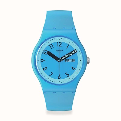 Blue best sale swatch watch