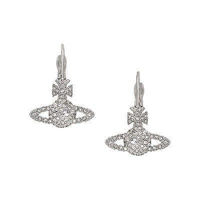 Vivienne Westwood Pina Bas-Relief Silver-Tone Stud Earrings