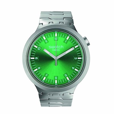 Stainless steel swatch on sale watch