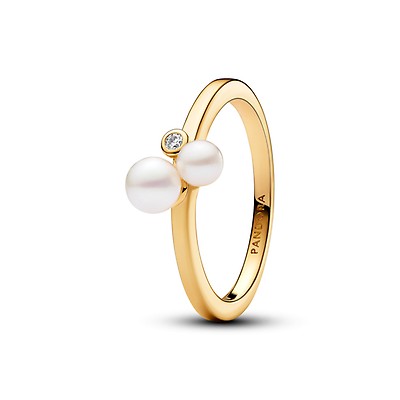 Pandora rose deals gold pearl ring