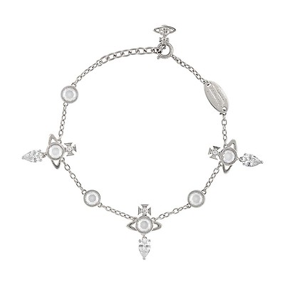 Vivienne Westwood Calliope Silver Chain Bracelet