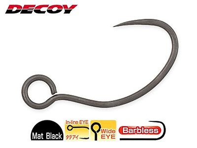 Decoy AH-7 Area Hook Type VII Front 10pcs Barbless Hooks for Lures
