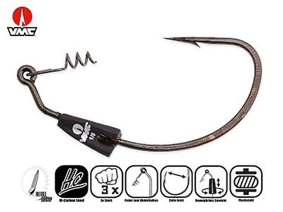 VMC Hooks - [PIKE RIG RANGE / HOOK] Pike hooks in 2/0 size, and coastal  black coated Pin, that resists the salinity of some soft lures. 👉 Simply  the best to hunt