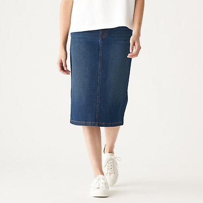 muji denim skirt