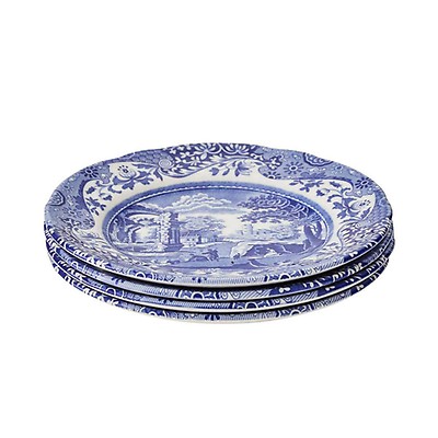 Blue Italian Set of 4 Dinner Plates | Spode