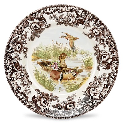 Woodland Octagonal Plate 9.5 Inch (Wood Duck) | Spode