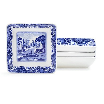 Blue Italian Square Serving Dish