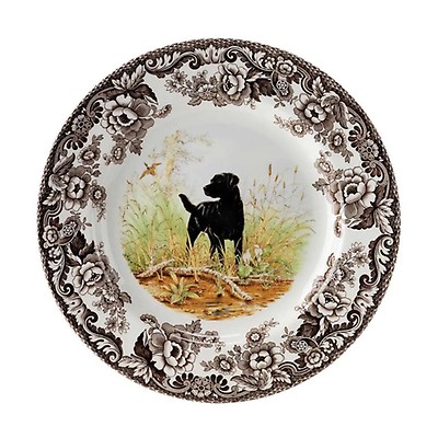 Woodland Salad Plate 8in (Black Labrador Retriever) | Spode