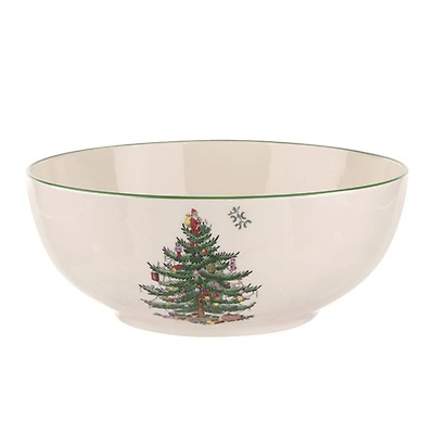 Christmas Tree Large 10 Inch Square Bowl