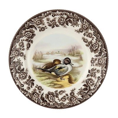 SPODE 大皿　5枚セット　ヴィクトリアン風景画 匿名配送 Woodland Octagonal Plate 9.5 Inch (Wood Duck) | Spode