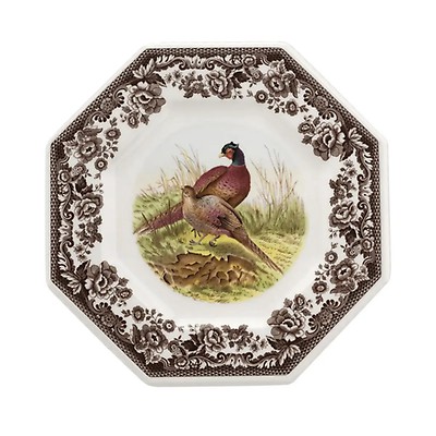 Woodland Octagonal Platter 19 Inch, Pheasant