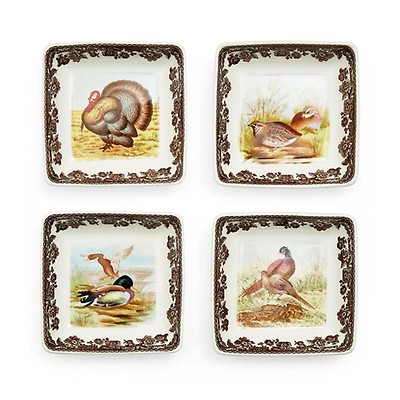 Woodland Octagonal Plate 9.5 Inch (Wood Duck) | Spode
