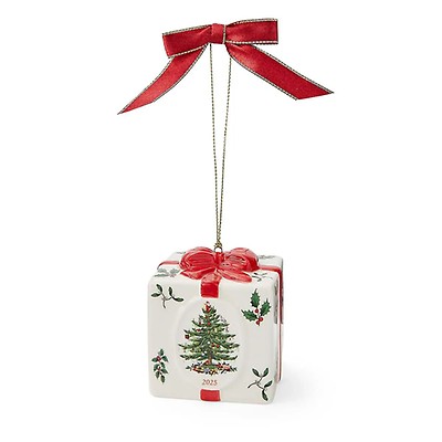 Christmas Tree Baby's 1st Bootie Ornament 2025