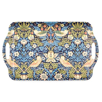 Morris & Co Strawberry Thief Large Tray, Red