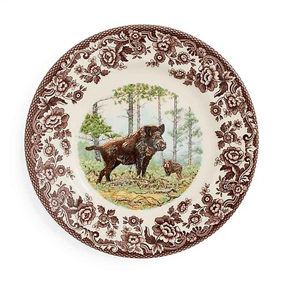Woodland Dinner Plate 10.5 Inch, Wild Boar