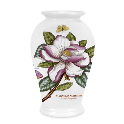 Portmeirion Botanic Garden Canton Vase 8 Inch Clematis Royal