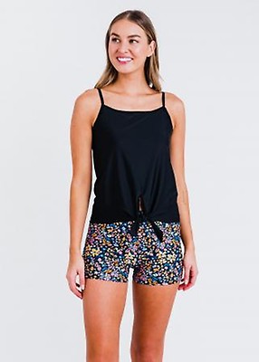 Riley Knotted Swim Top With Swim Shorts