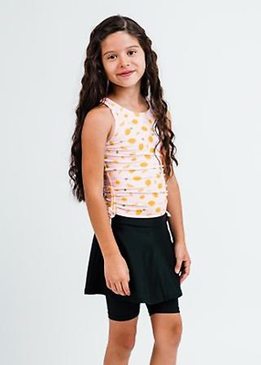 Girl's Abby Swim Top With Midi Swim Skort