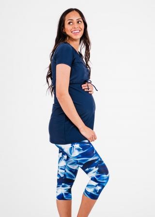 Nikki Nursing and Maternity Swim Tunic With Capri Swim Leggings