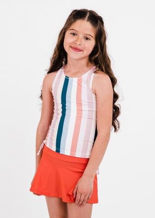 Girl's Abby Swim Top With Short Swim Skort