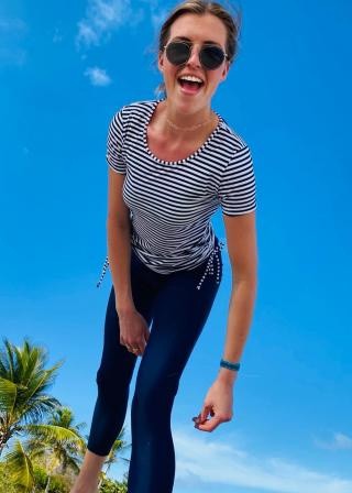Adele Swim Top With Long Swim Leggings