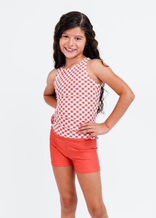 Girl's Abby Swim Top With Swim Shorts