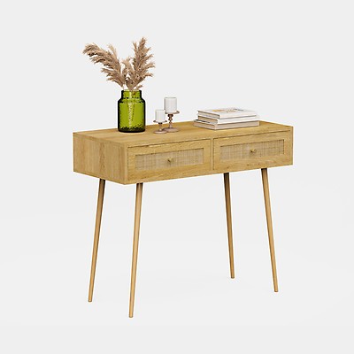 Mid-Century Bamboo and Rattan Cane Chest of Drawers, 1950s