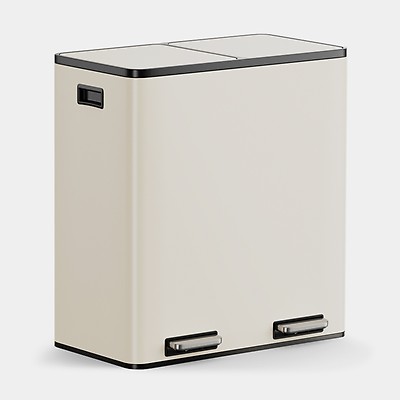 Double Bin | 60L | Recycling Bins for Kitchen | VonHaus