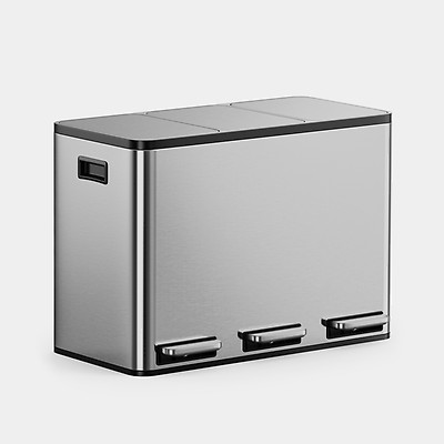 Double Bin | 60L | Recycling Bins for Kitchen | VonHaus