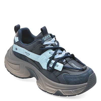Pantofi sport GRYXX negri, 66613, din material textil | Gryxx Romania