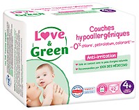 Couches Love & Green T3 x52 (4-9 kg) - LOVE AND GREEN - Taille 3 - Blanc -  Mixte - Couche-culotte