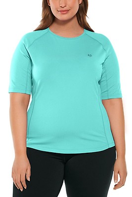 Coolibar UPF 50+ Women's Kodia Fishing Shirt - Sun Protective (Small- Light  Blue) at  Women's Clothing store