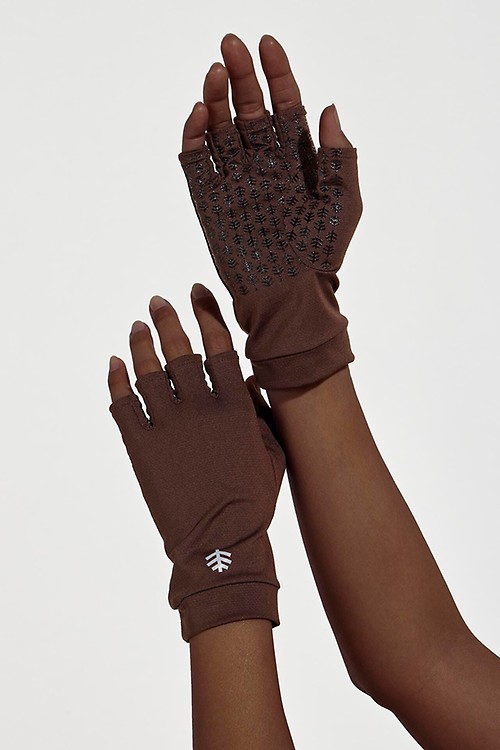 Unisex Perpetua UV Long Fingerless Sun Gloves Sun Protective Coolibar UPF 50 