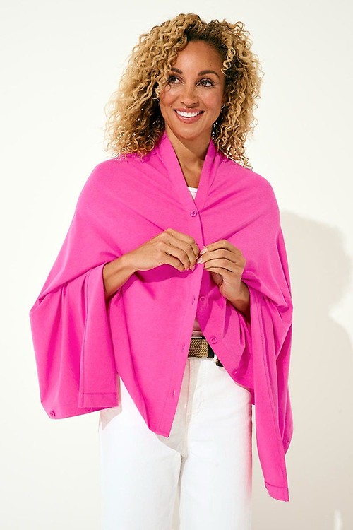 Fleece Wrap Jacket - Women's Organic Cotton Wrap Jacket Made in
