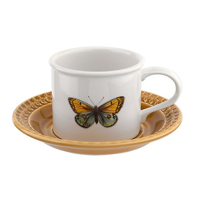 Espresso Koffiekopjes -Fiat 500 - Auto & Logo - Set 2 stuks - Porselein - 5x5,5cm - 100ml van