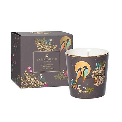 Sara Miller Wachskerze – Chelsea Kollektion, Duft Mandarine & Tuberose, 42 H Brenndauer, Keramik, Vegan