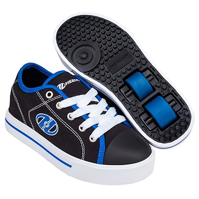 Heelys Sidewalk Sport Roller Shoes Wheels Heelys Skates Trainers Size UK 13 Black Blue 