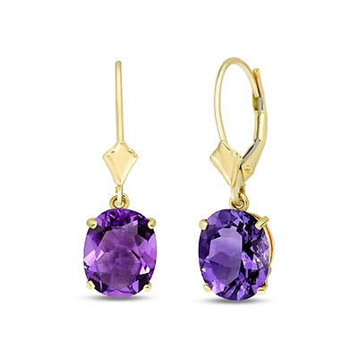 Amethyst earrings clearance 14k gold