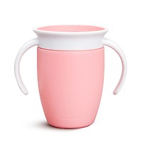 Munchkin Gentle Transition Sippy Cup with Trainer Handles, 10 oz, Pink