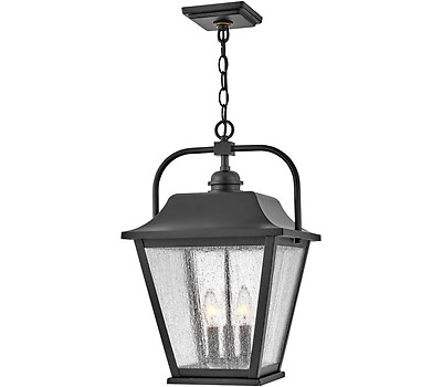 Hinkley Lakehouse LED Hanging Lantern - Aged Zinc - 2682DZ-LV