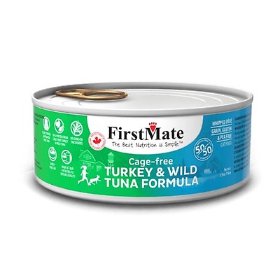 FirstMate 50 50 Canned Cat Food Cage Free Chicken Wild Tuna