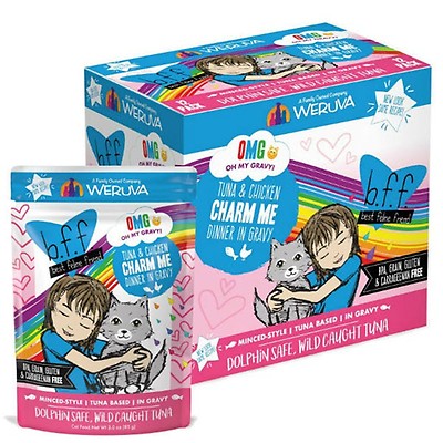 24 Pack) Weruva BFF Soulmates Tuna & Salmon in Aspic Grain-Free Wet Cat  Food, 5.5 oz. Cans 