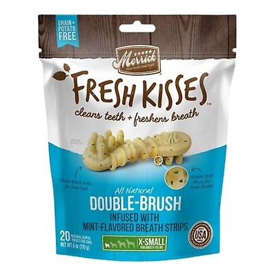 Buy Merrick Fresh Kisses Mint Breath Strips Large Homes Alive Pets