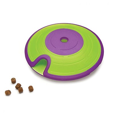 Nina Ottosson by Outward Hound Spin N' Eat Dog Food Puzzle Feeder, Green