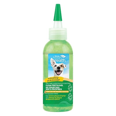 TropiClean Fresh Breath Oral Care Clean Teeth Gel for Dogs