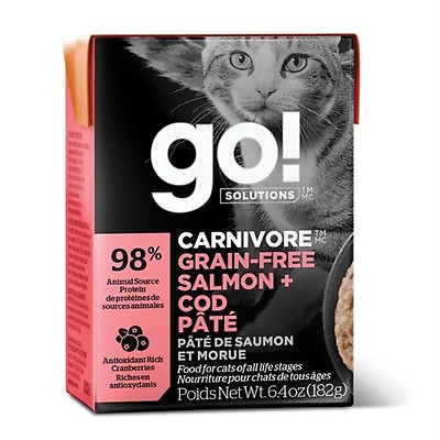 GO! Nourriture en Tetra Pack - Skin + Coat Care en pâté pour chat 182g