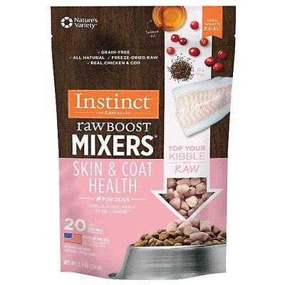 Instinct Raw Boost Mixers Skin Coat Health Frozen Dog Food
